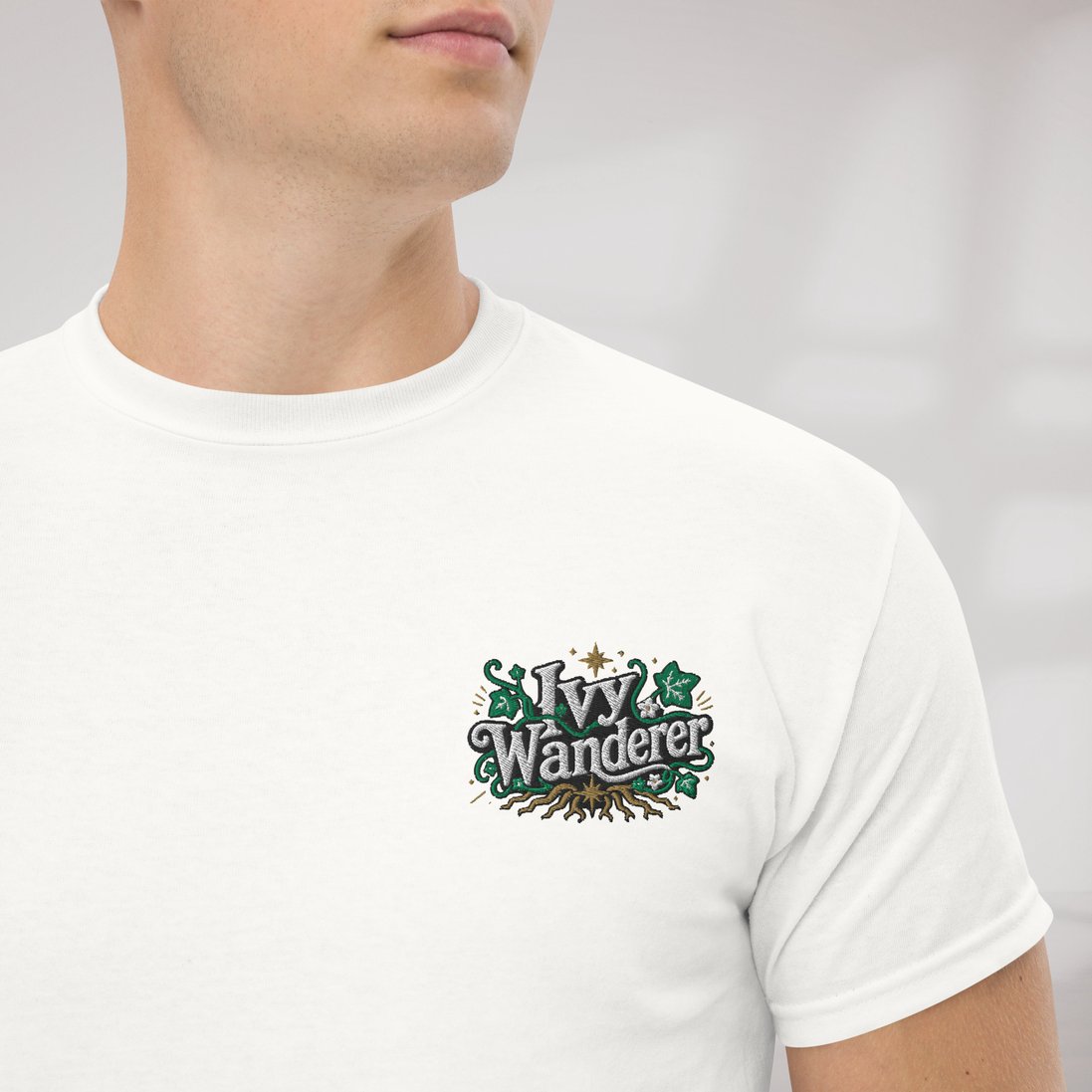 Ivy Wanderer T-Shirt Grün ver. – Farbe Weiß – Ansicht 3