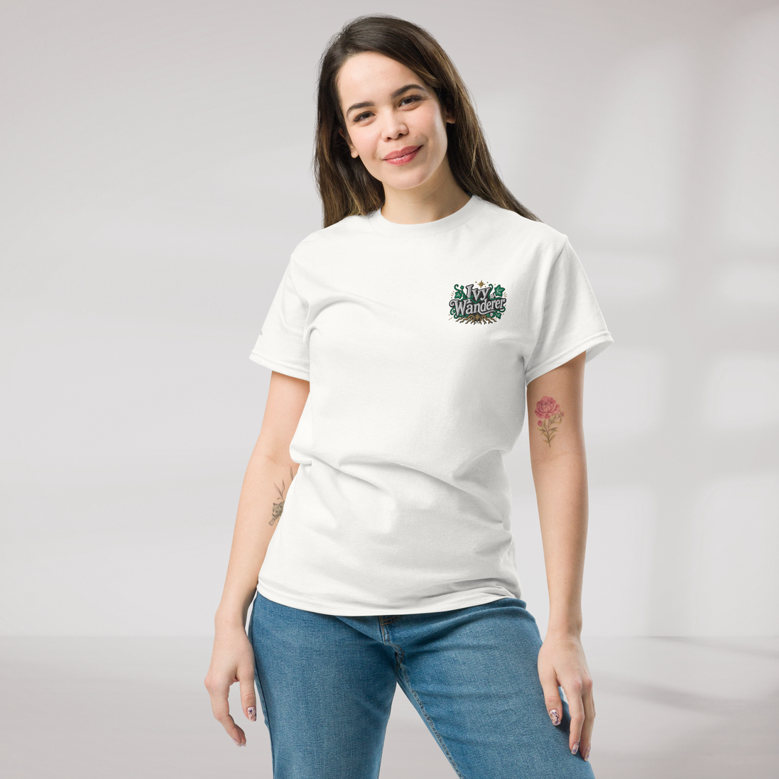 Ivy Wanderer T-Shirt Grün ver. – Farbe Weiß – Ansicht 6