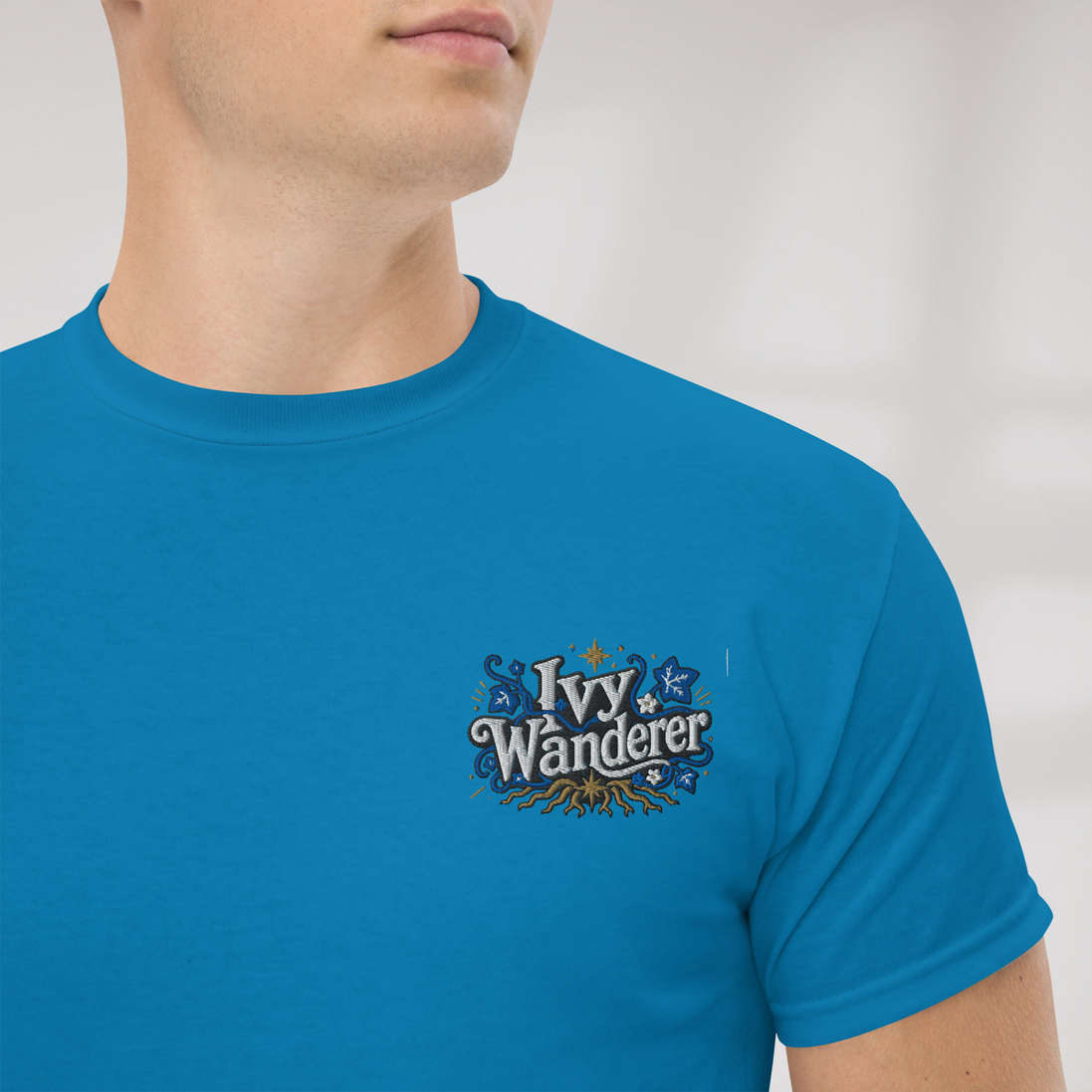 Ivy Wanderer T-Shirt Vibrant (M) – Farbe Saphir – Ansicht 3