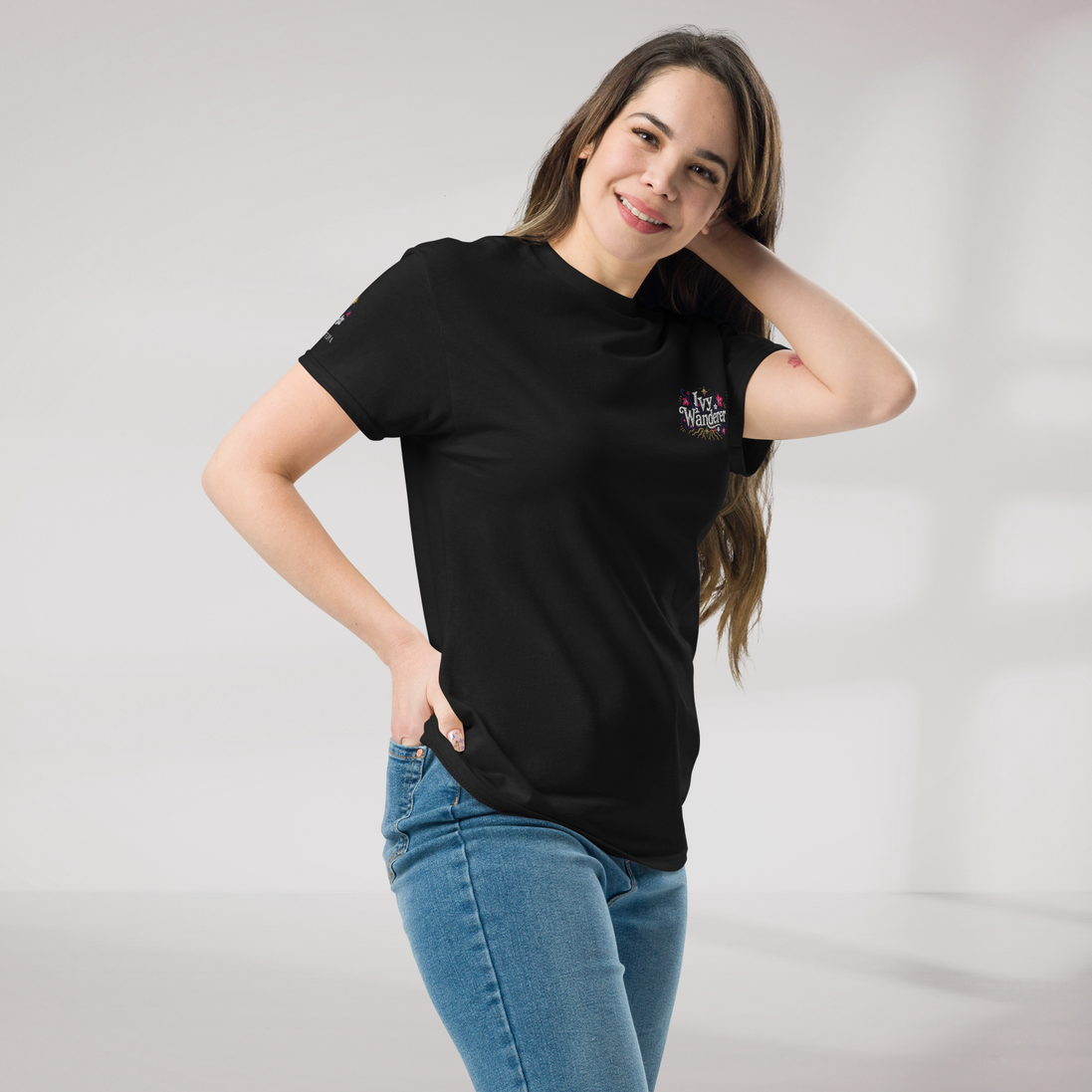 Ivy Wanderer T-Shirt Vibrant (F) – Farbe Schwarz – Ansicht 4