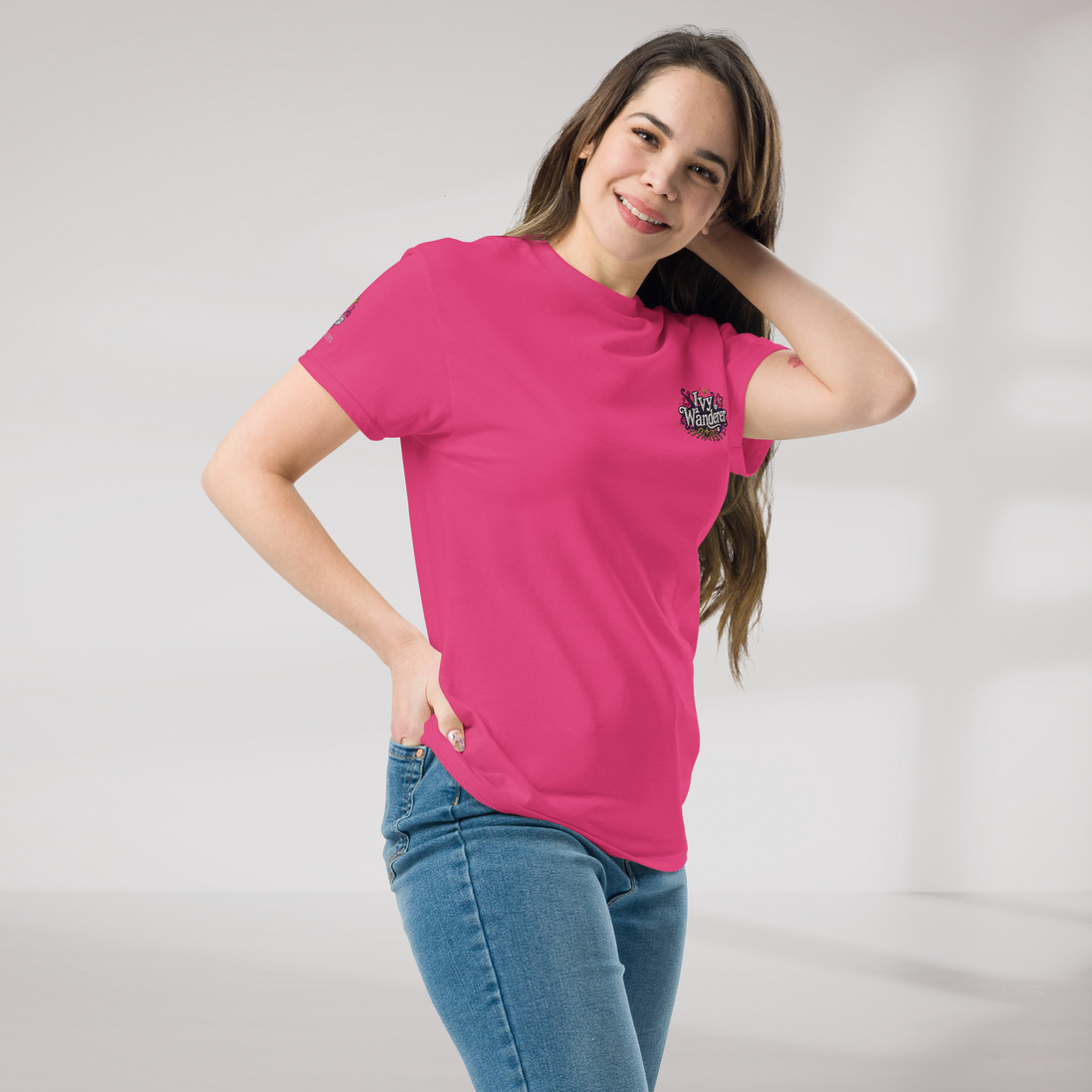 Ivy Wanderer T-Shirt Vibrant (F) – Farbe Helikonie – Ansicht 5