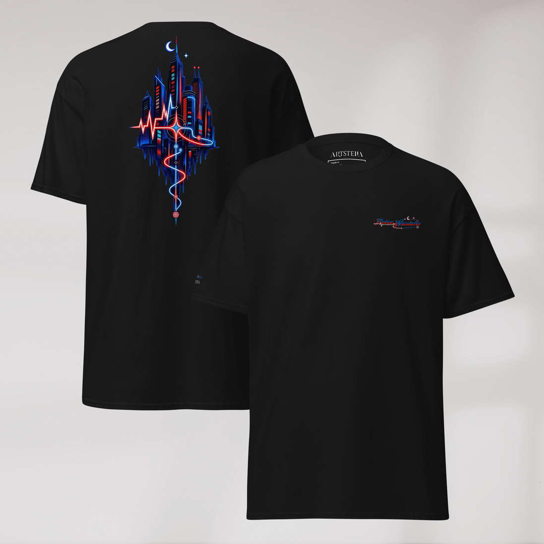 Pulse Wanderer T-Shirt Rot ver. – Farbe Schwarz – Ansicht 1