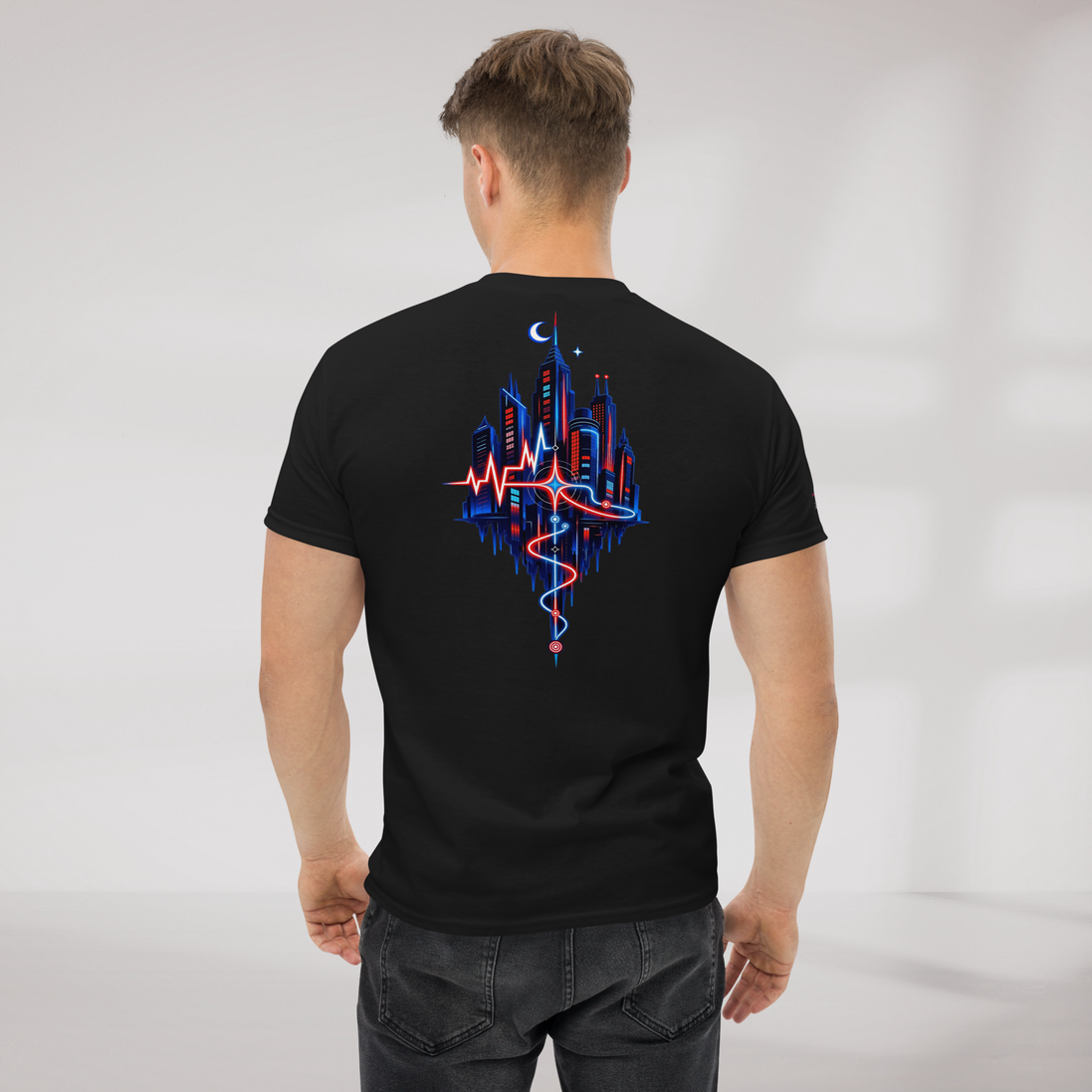 Pulse Wanderer T-Shirt Rot ver. – Farbe Schwarz – Ansicht 7