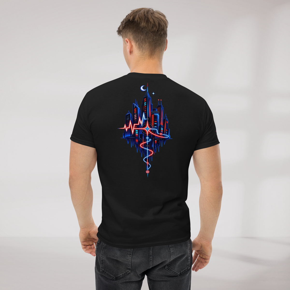 Pulse Wanderer T-Shirt Rot ver. – Farbe Schwarz – Ansicht 7