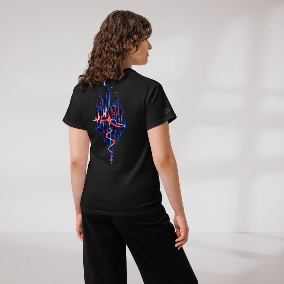 Pulse Wanderer T-Shirt Rot ver. – Farbe Schwarz – Ansicht 9