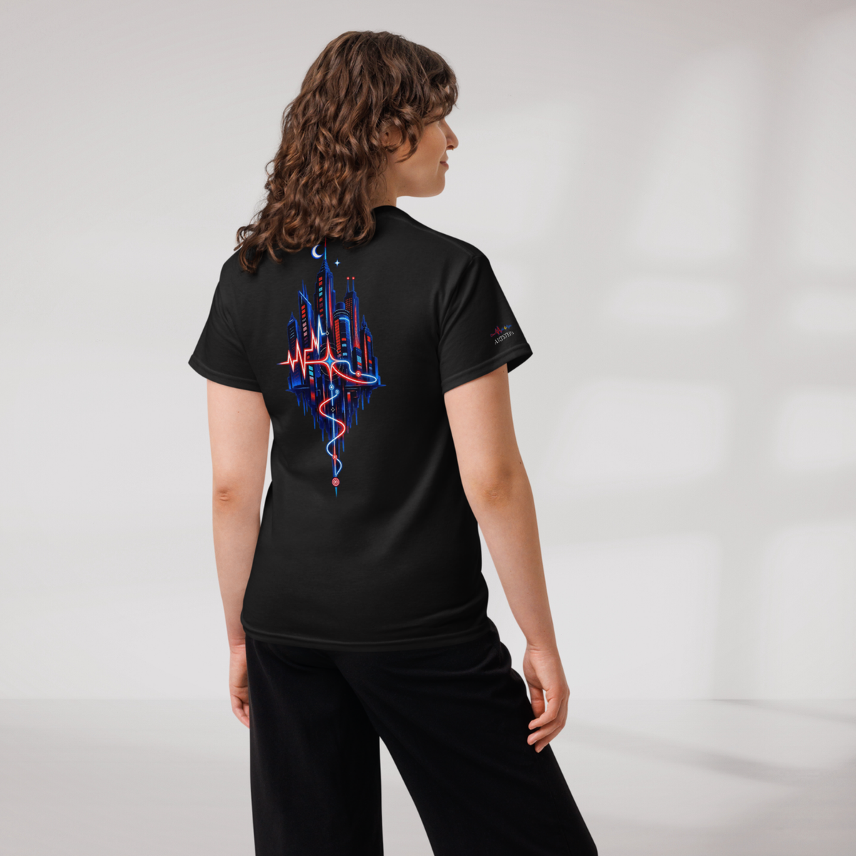 Pulse Wanderer T-Shirt Rot ver. – Farbe Schwarz – Ansicht 9