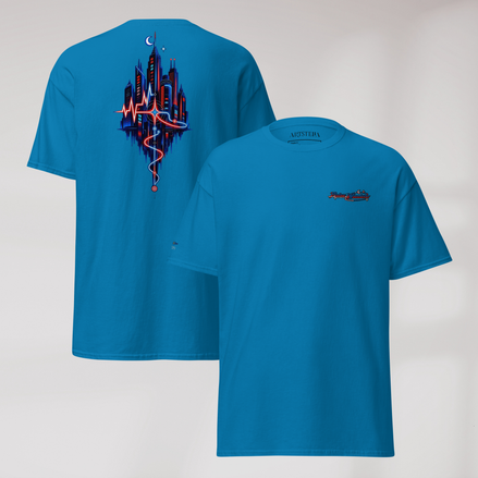 Pulse Wanderer T-Shirt Rot ver. – Farbe Saphir – Ansicht 1