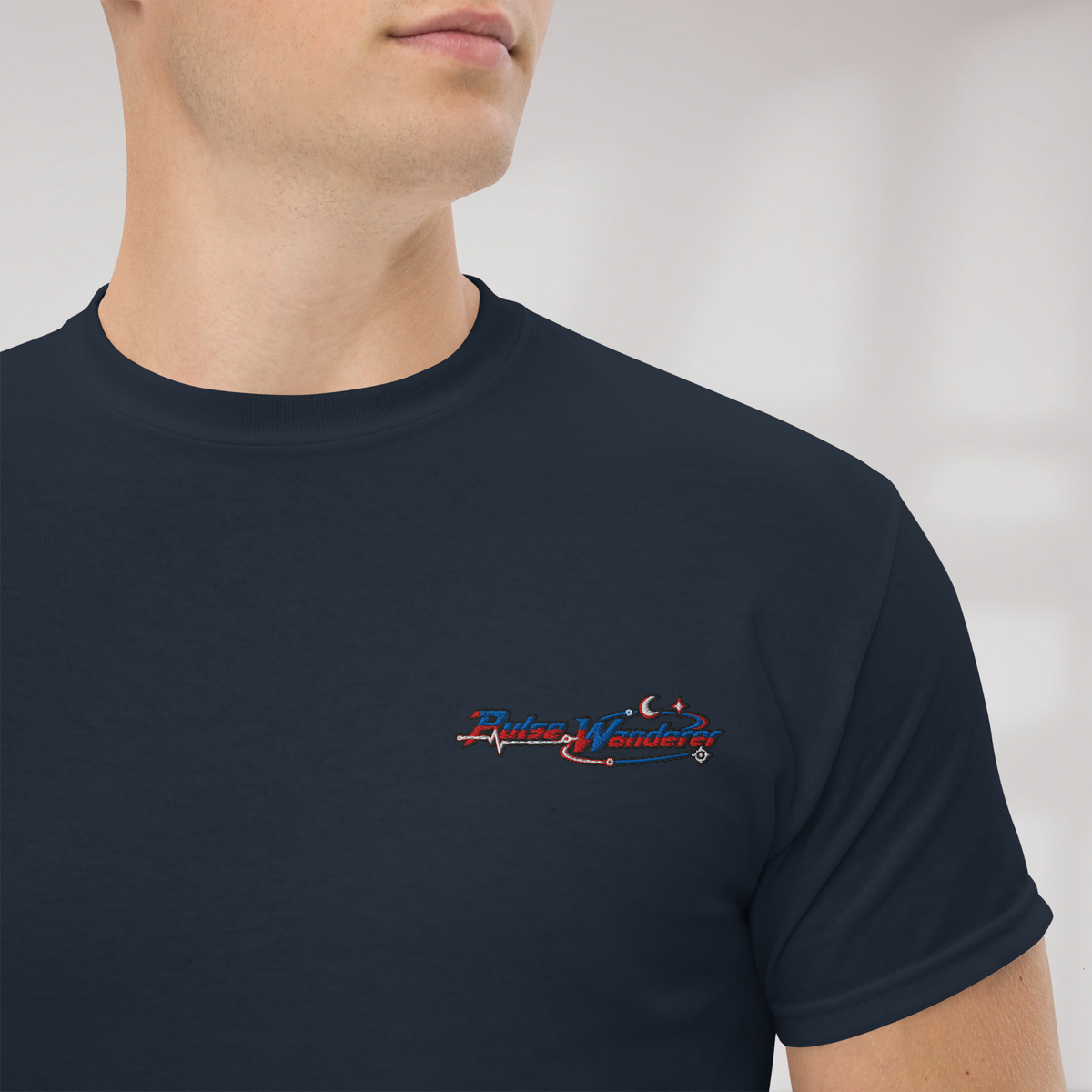 Pulse Wanderer T-Shirt Rot ver. – Farbe Navy – Ansicht 3