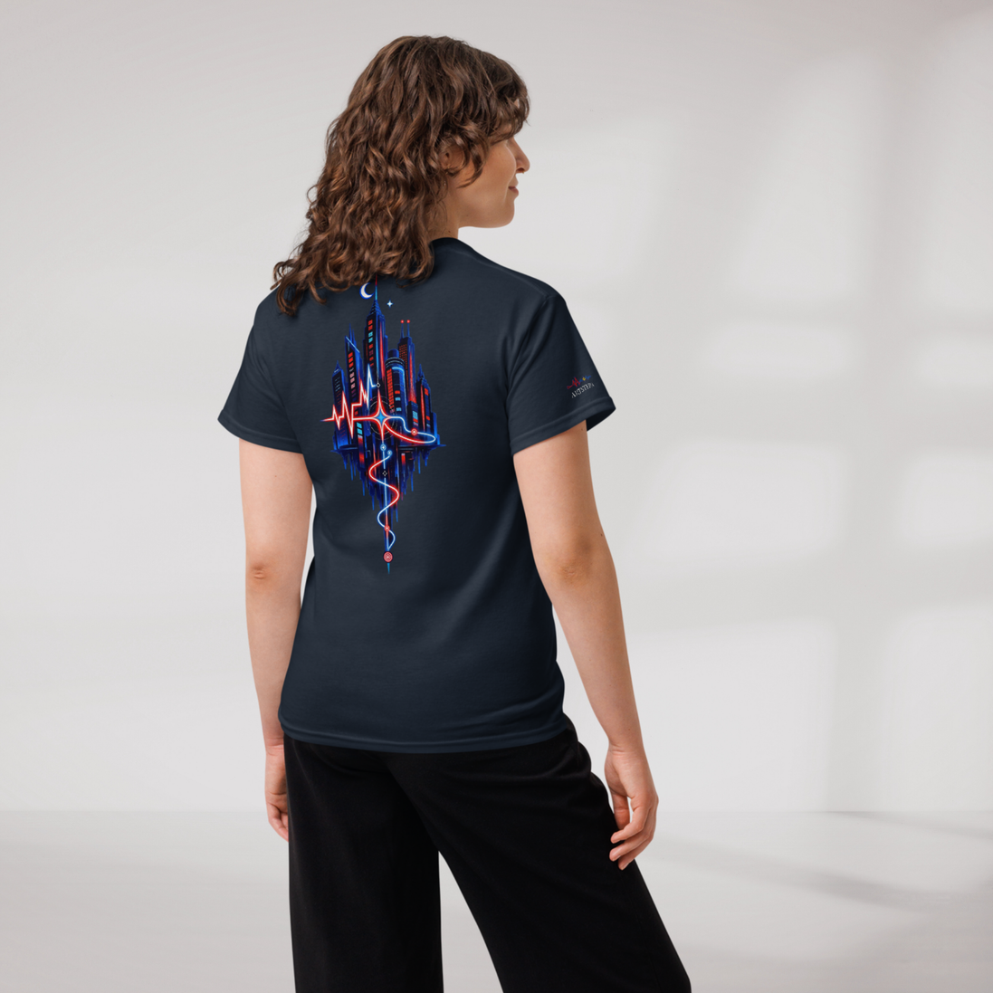 Pulse Wanderer T-Shirt Rot ver. – Farbe Navy – Ansicht 9