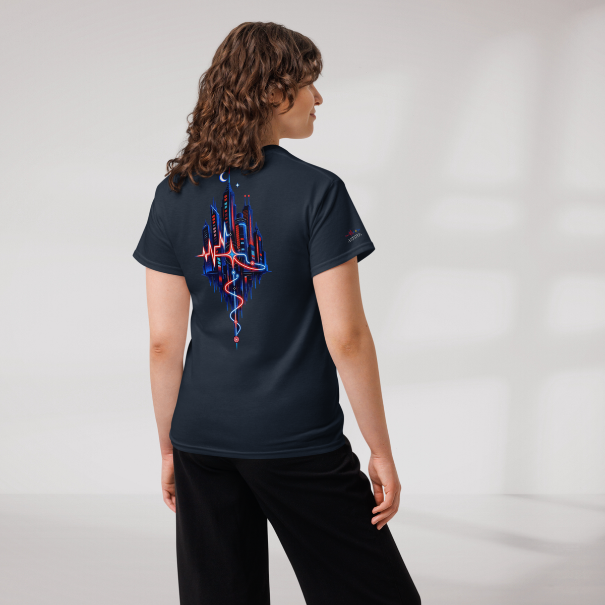Pulse Wanderer T-Shirt Rot ver. – Farbe Navy – Ansicht 9