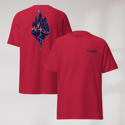 Pulse Wanderer T-Shirt Rot ver. – Farbe Kardinalrot – Ansicht 1