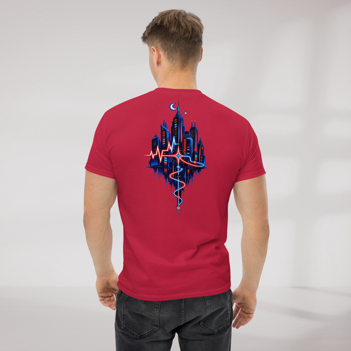 Pulse Wanderer T-Shirt Rot ver. – Farbe Kardinalrot – Ansicht 7