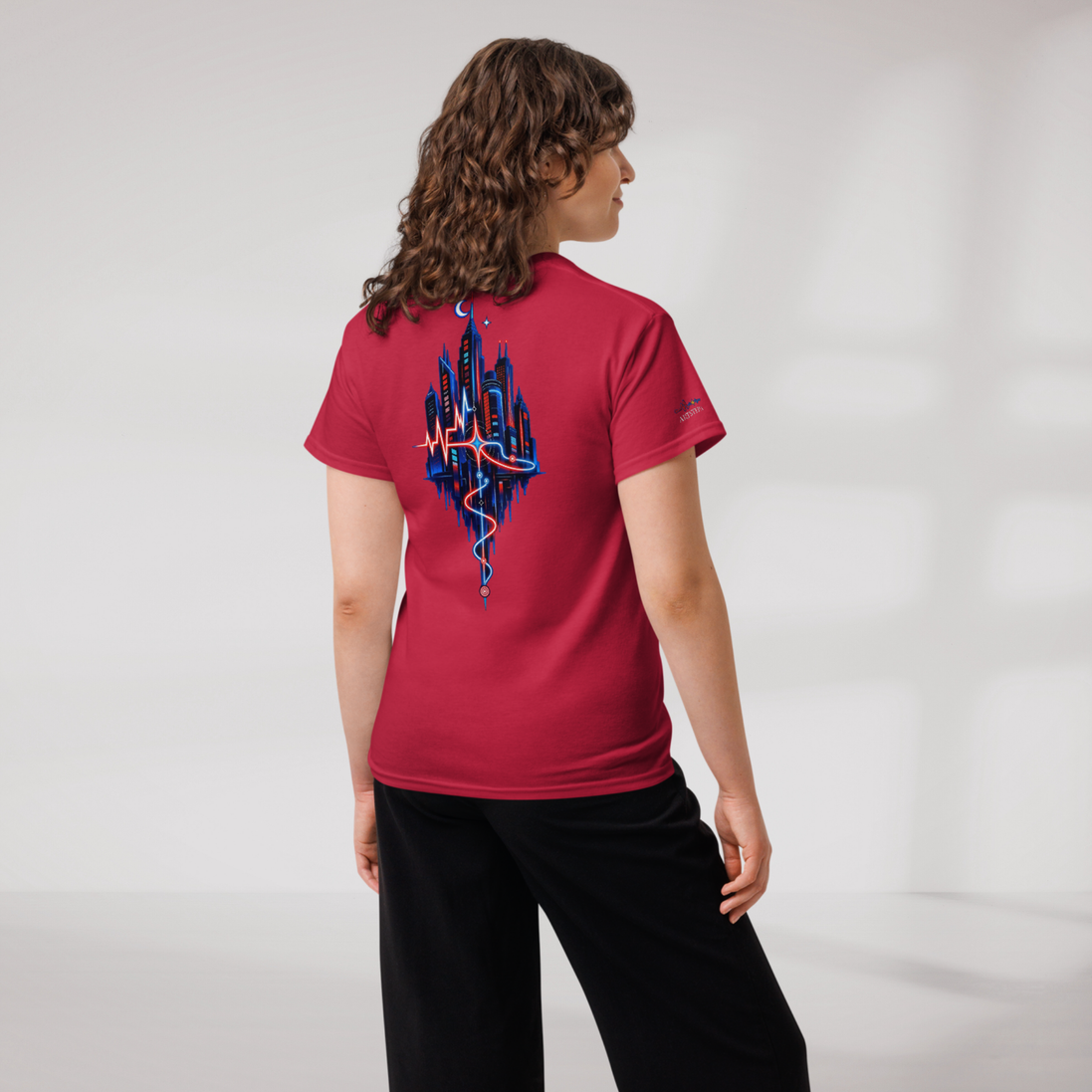 Pulse Wanderer T-Shirt Rot ver. – Farbe Kardinalrot – Ansicht 9