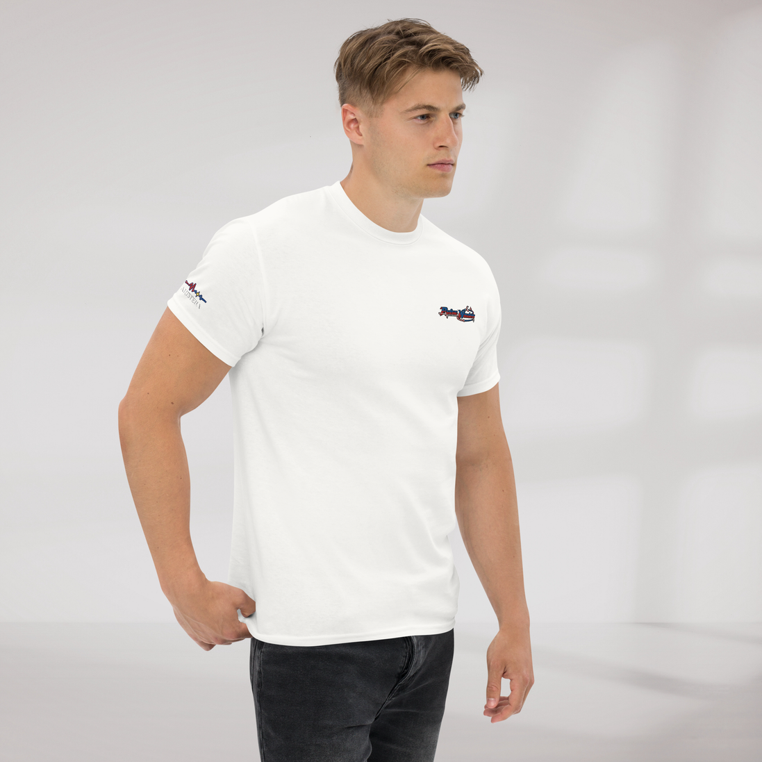 Pulse Wanderer T-Shirt Rot ver. – Farbe Weiß – Ansicht 5