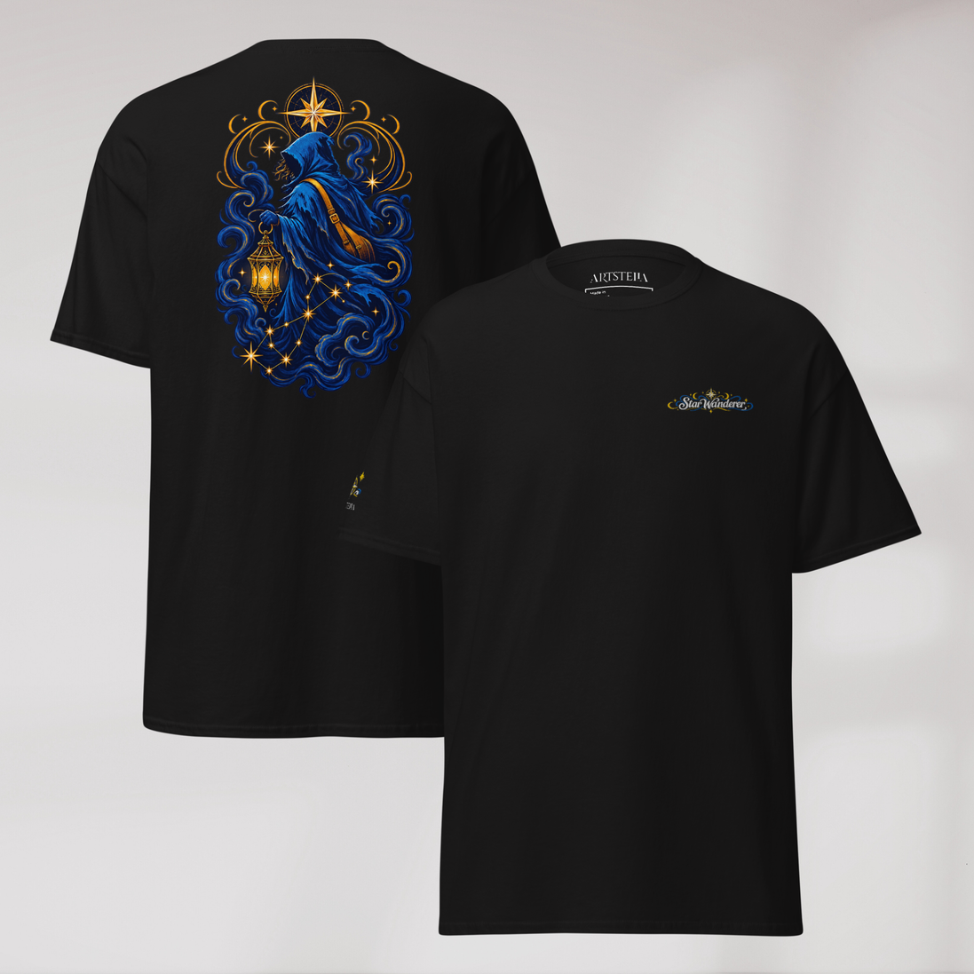 Star Wanderer T-Shirt Blau ver. – Farbe Schwarz – Ansicht 1