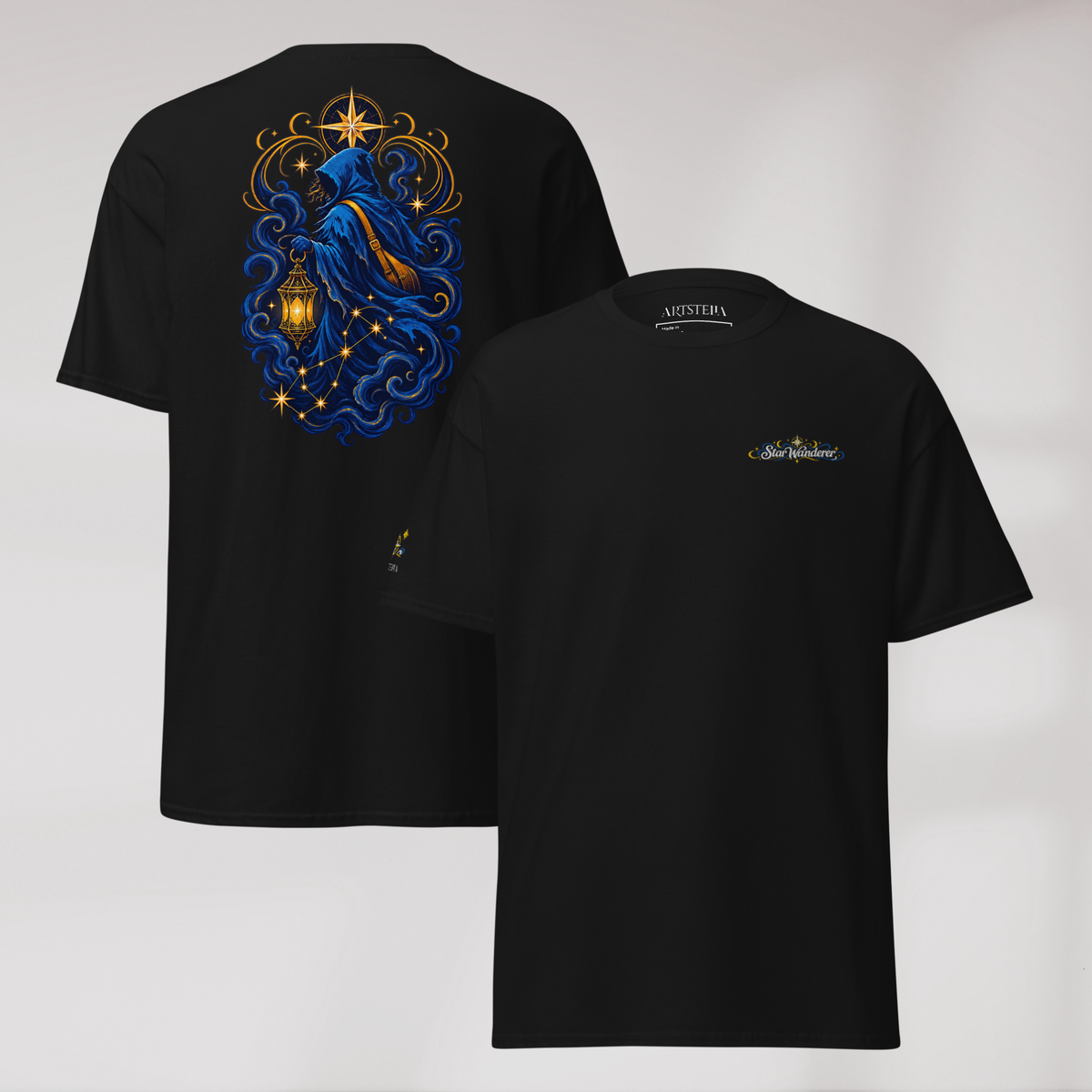 Star Wanderer T-Shirt Blau ver. – Farbe Schwarz – Ansicht 1