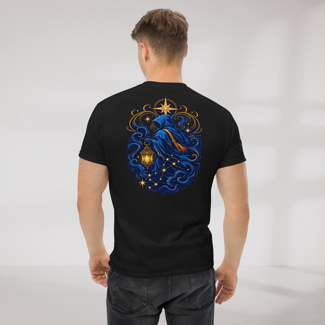 Star Wanderer T-Shirt Blau ver. – Farbe Schwarz – Ansicht 6