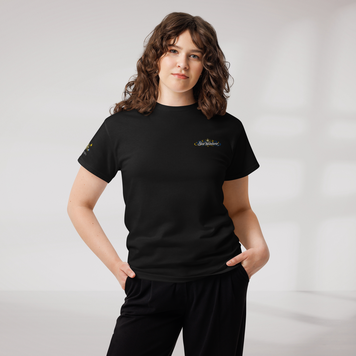 Star Wanderer T-Shirt Blau ver. – Farbe Schwarz – Ansicht 7