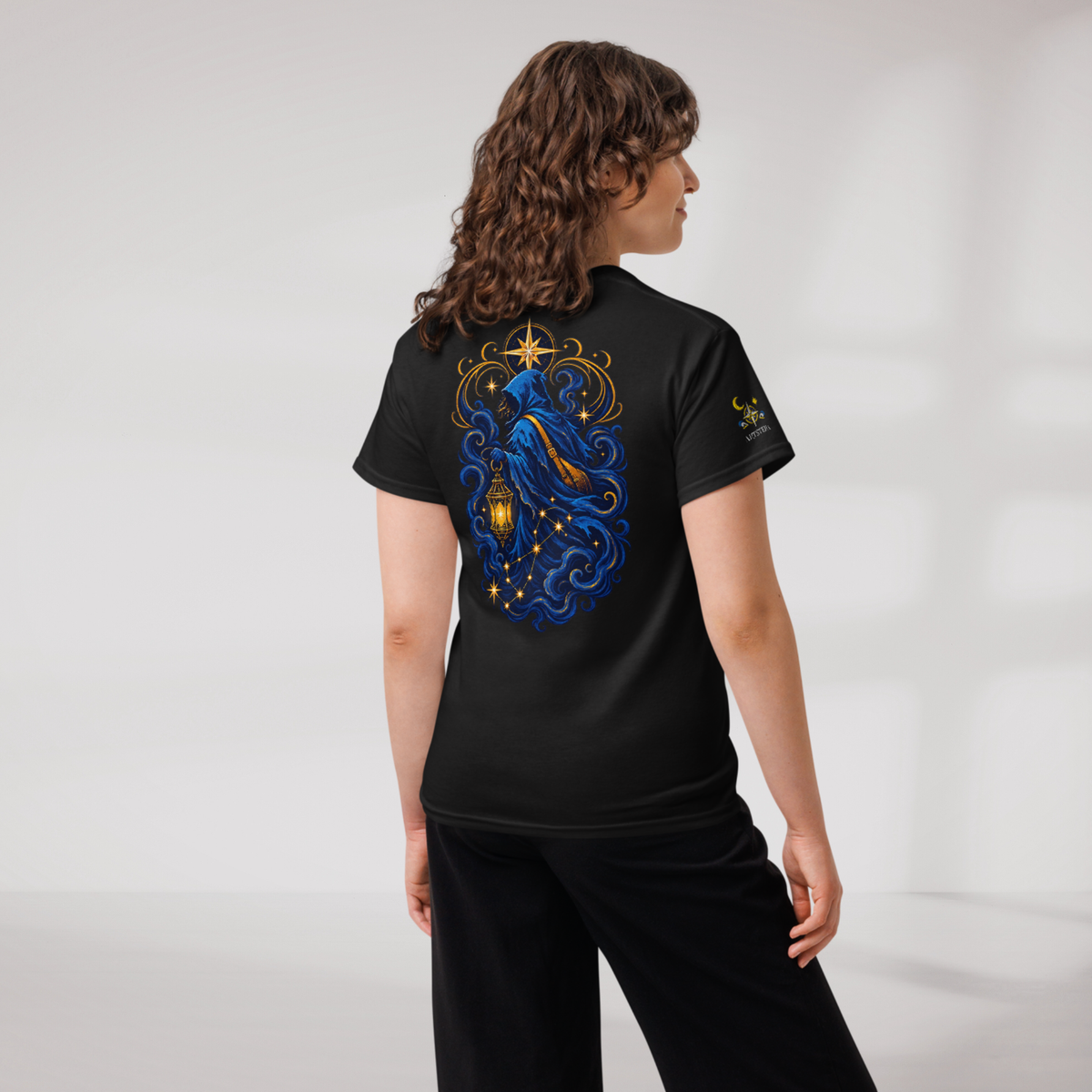 Star Wanderer T-Shirt Blau ver. – Farbe Schwarz – Ansicht 8