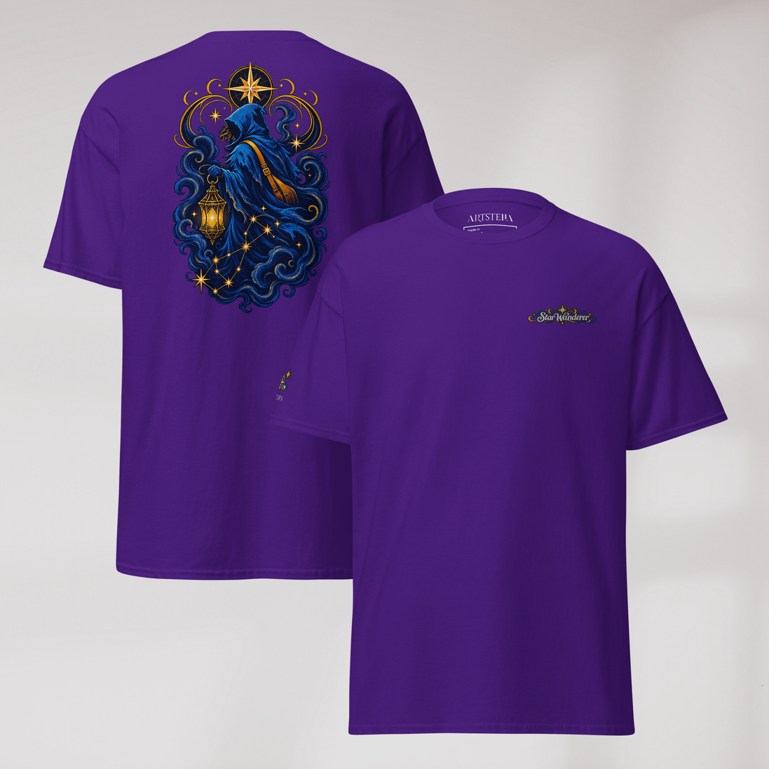 Star Wanderer T-Shirt Blau ver. – Farbe Lila – Ansicht 1