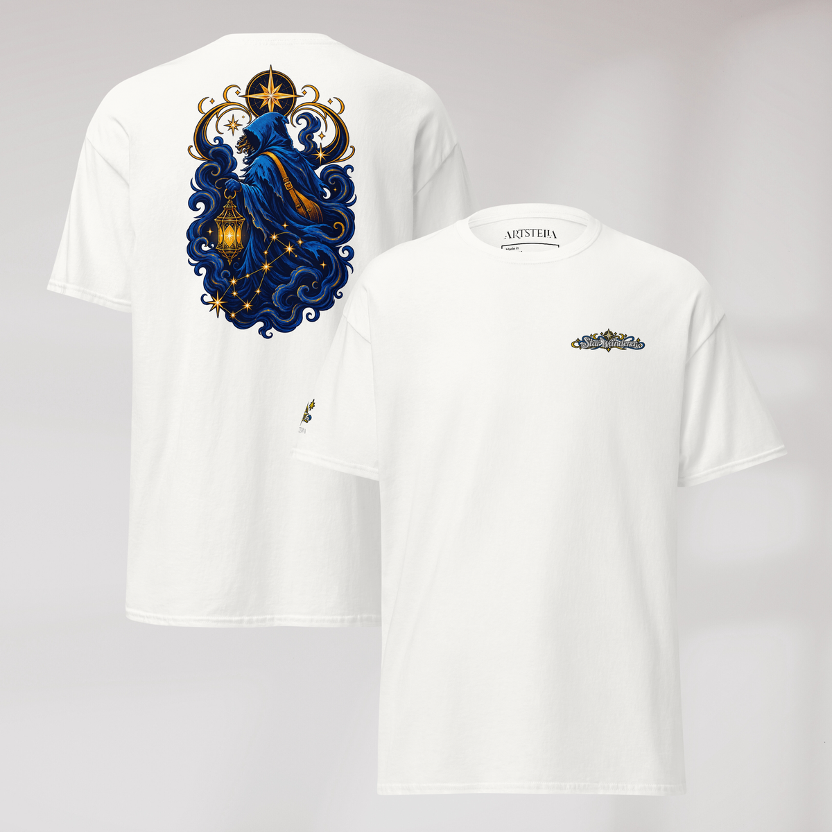 Star Wanderer T-Shirt Blau ver. – Farbe Weiß – Ansicht 1