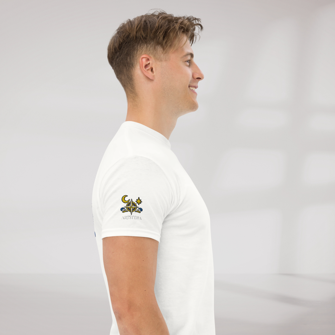Star Wanderer T-Shirt Blau ver. – Farbe Weiß – Ansicht 4