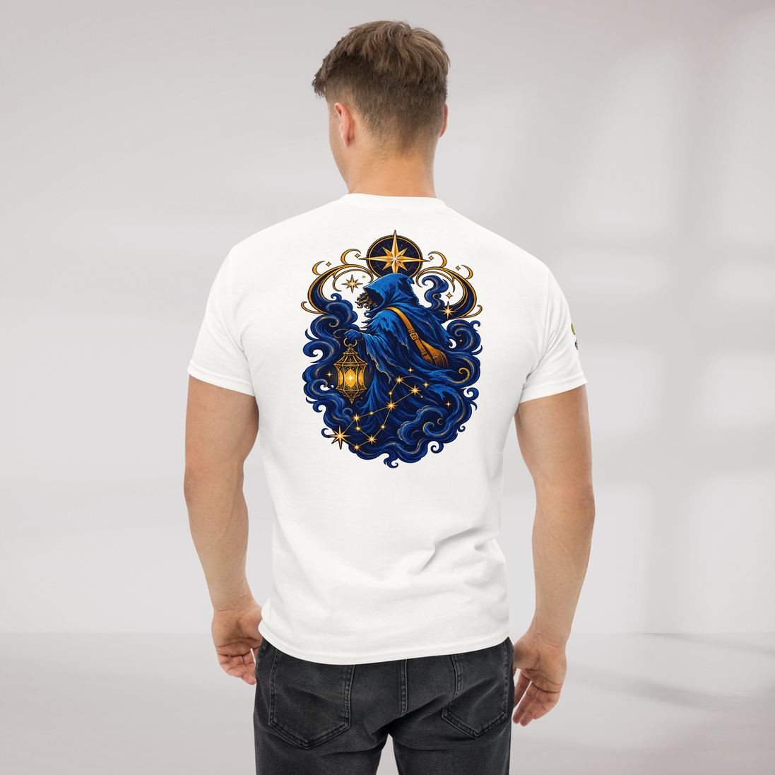 Star Wanderer T-Shirt Blau ver. – Farbe Weiß – Ansicht 6