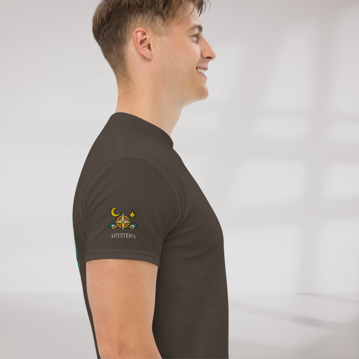 Star Wanderer T-Shirt Retro – Farbe Dunkle Schokolade – Ansicht 5