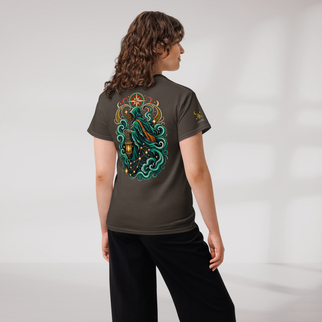 Star Wanderer T-Shirt Retro – Farbe Dunkle Schokolade – Ansicht 8