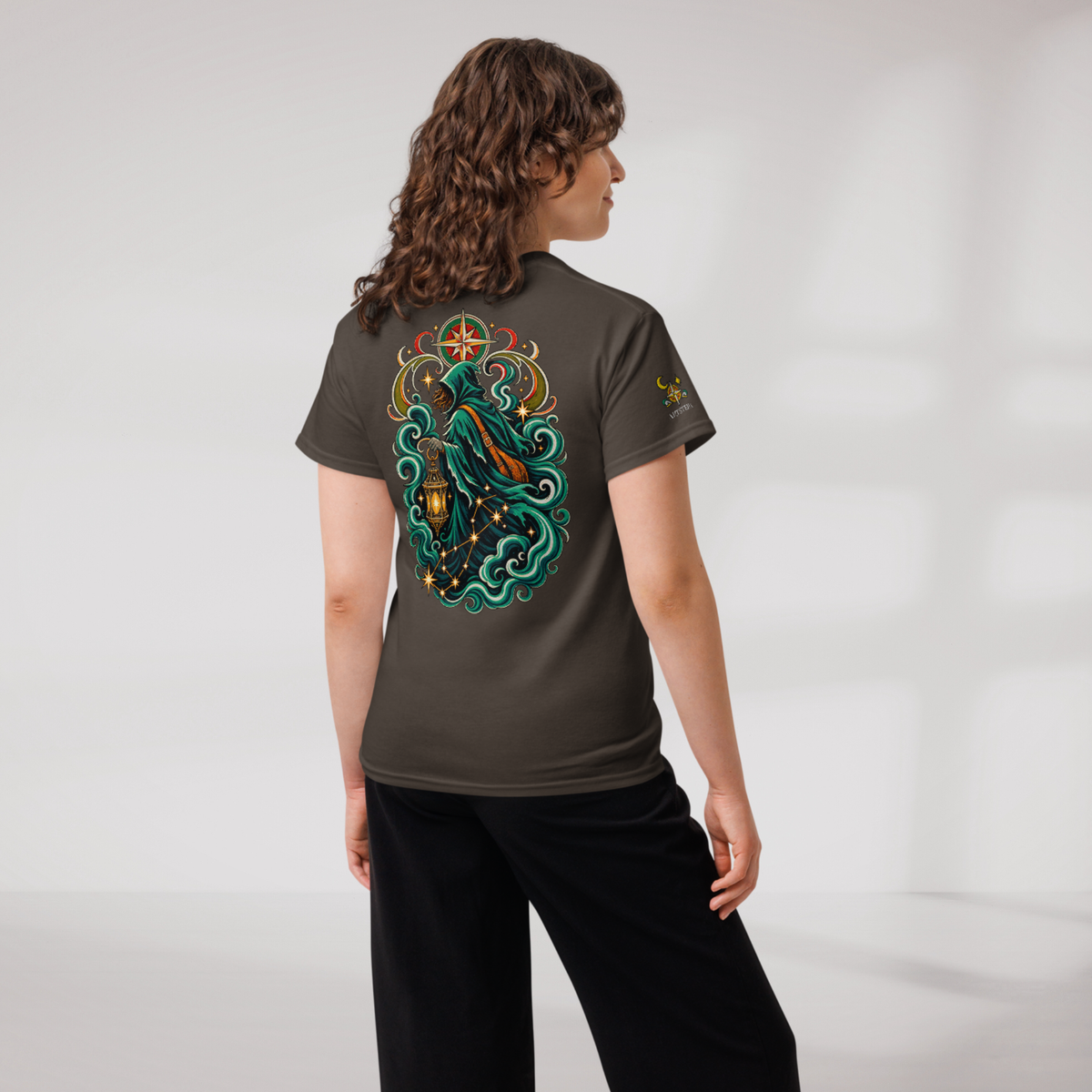 Star Wanderer T-Shirt Retro – Farbe Dunkle Schokolade – Ansicht 8