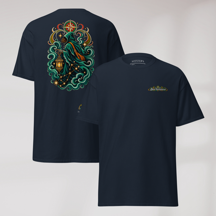 Star Wanderer T-Shirt Retro – Farbe Navy – Ansicht 1