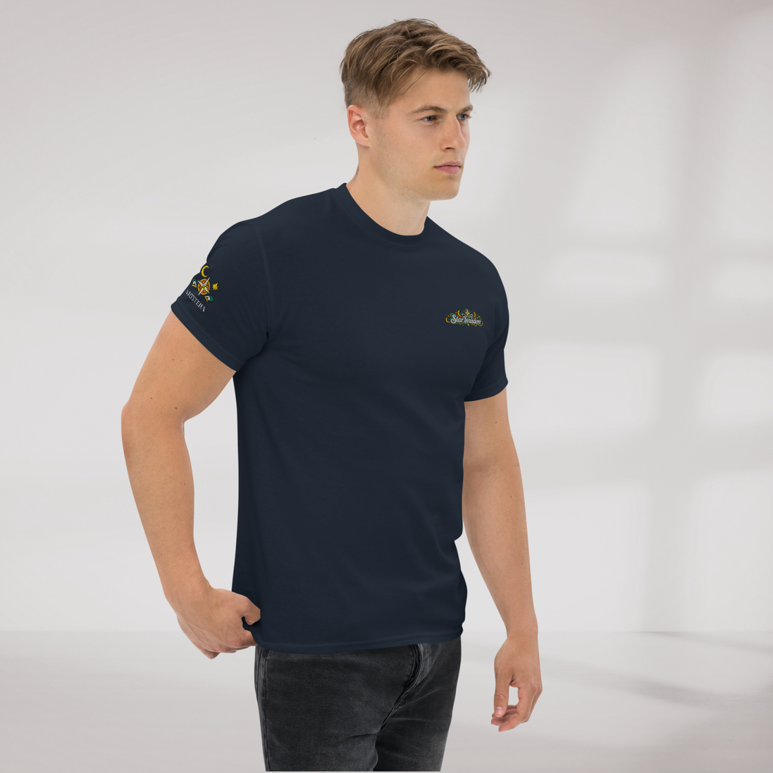 Star Wanderer T-Shirt Retro – Farbe Navy – Ansicht 5