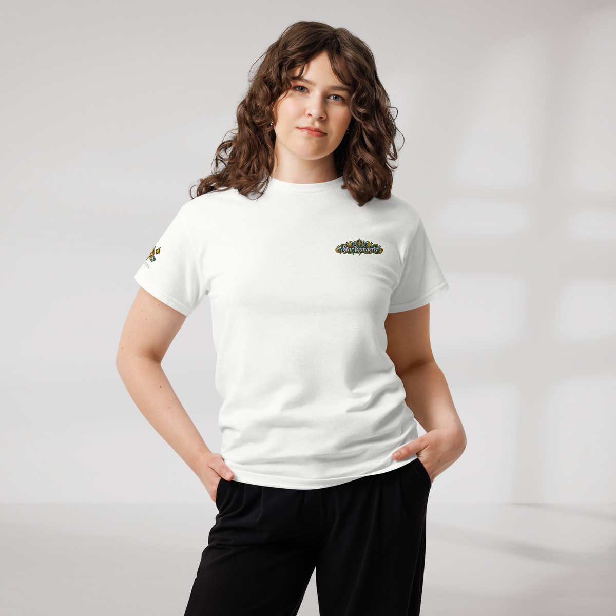 Star Wanderer T-Shirt Retro – Farbe Weiß – Ansicht 7