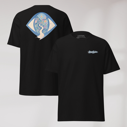 Street Seeker T-Shirt Soft Blau ver. – Farbe Schwarz – Ansicht 1