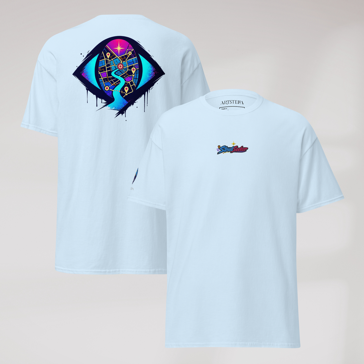 Street Seeker T-Shirt Vibrant – Farbe Hellblau – Ansicht 1