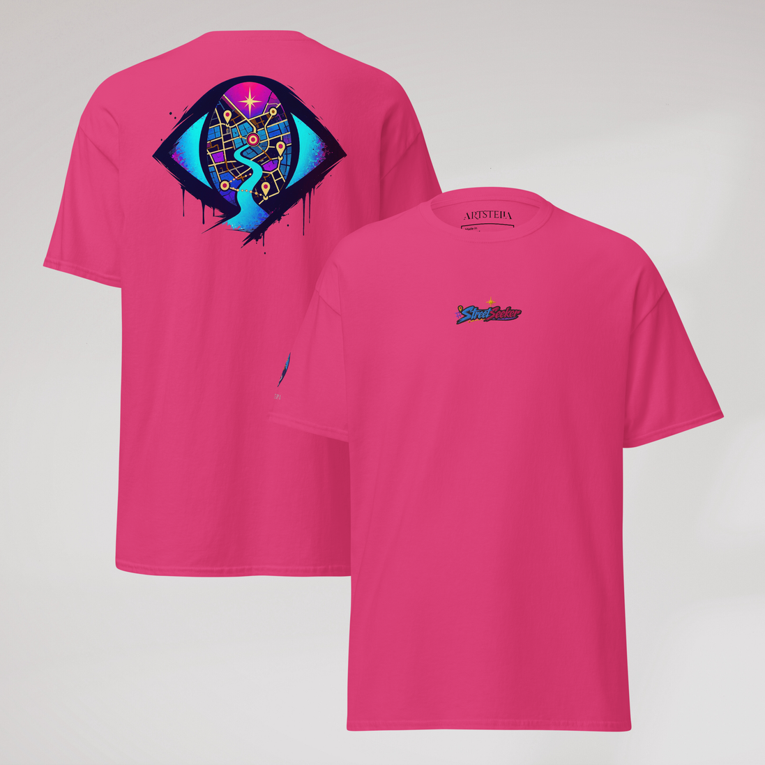 Street Seeker T-Shirt Vibrant – Farbe Helikonie – Ansicht 1
