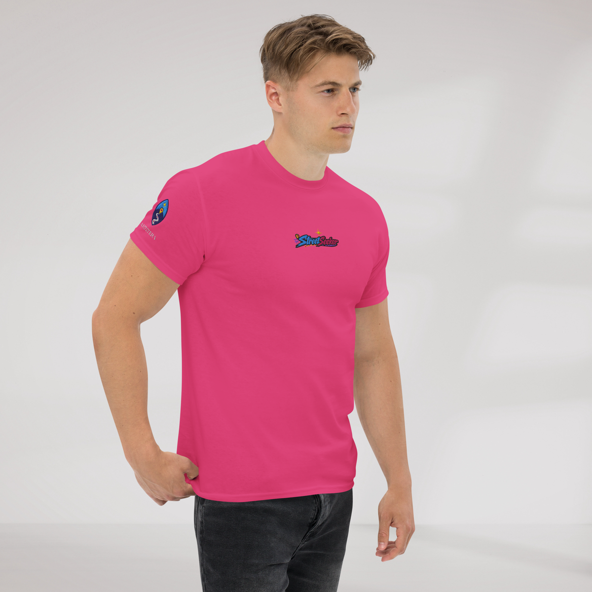 Street Seeker T-Shirt Vibrant – Farbe Helikonie – Ansicht 3
