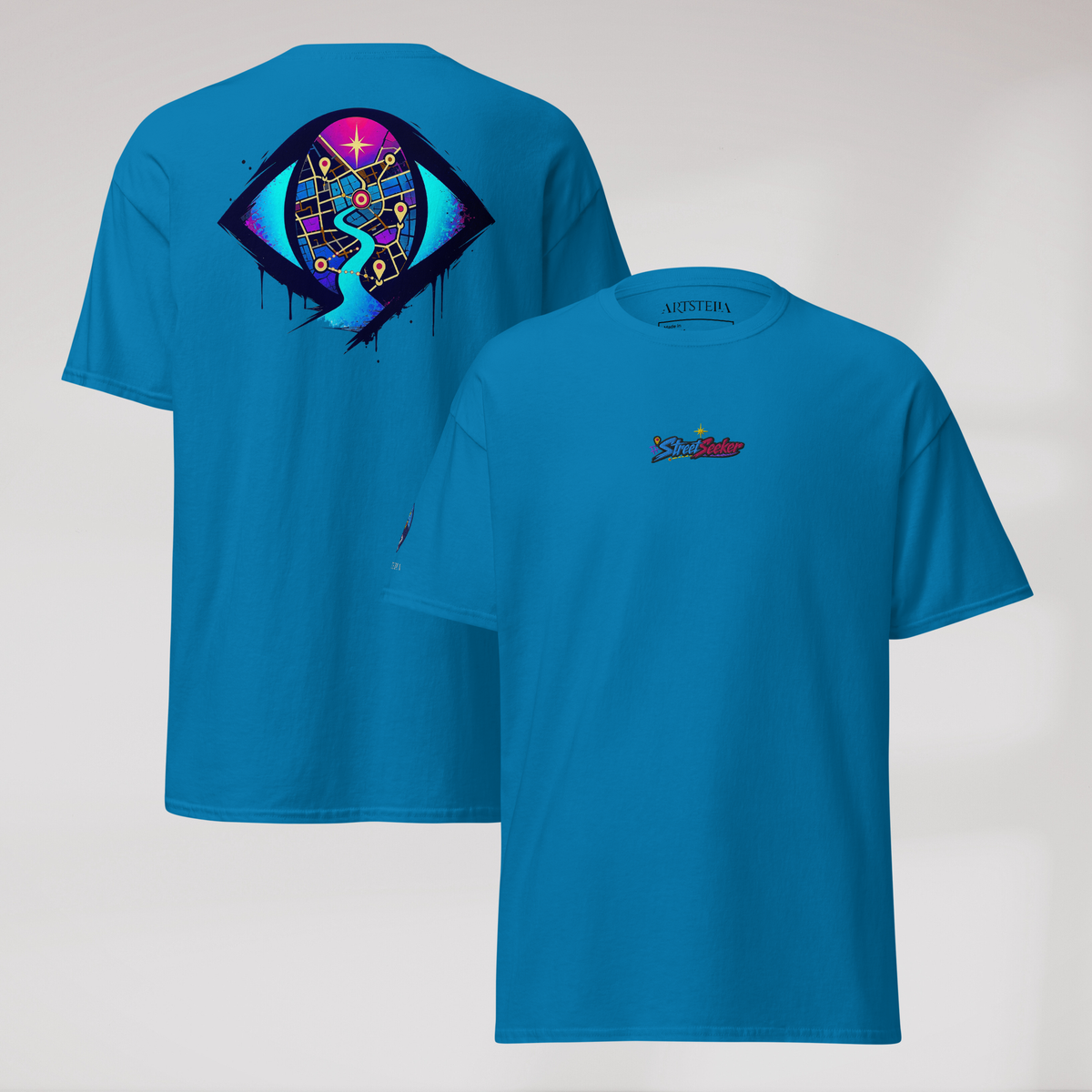 Street Seeker T-Shirt Vibrant – Farbe Saphir – Ansicht 1